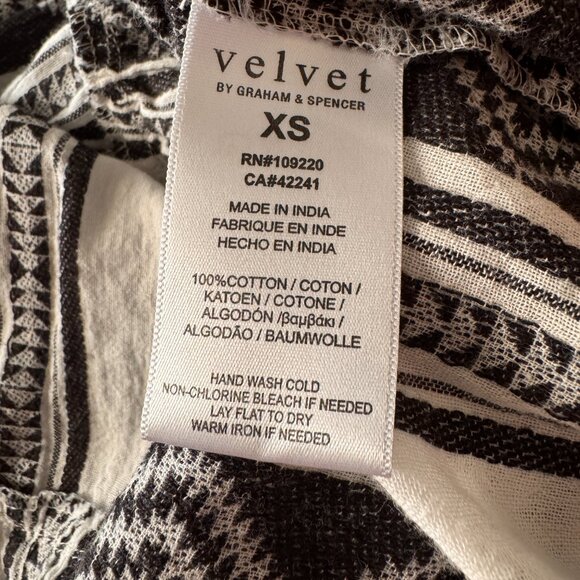 Velvet by Graham and Spencer Women's Sophie Dress Size XS Cotton 100% - Picture 7 of 7